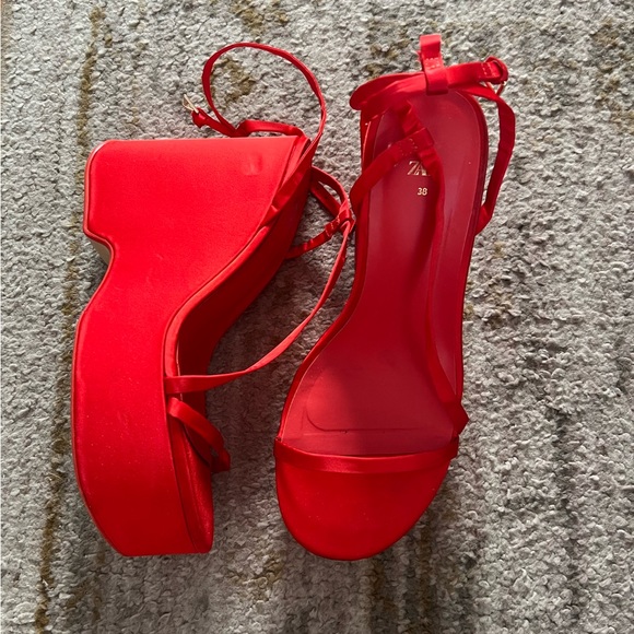 Zara Shoes - Zara Red Heels